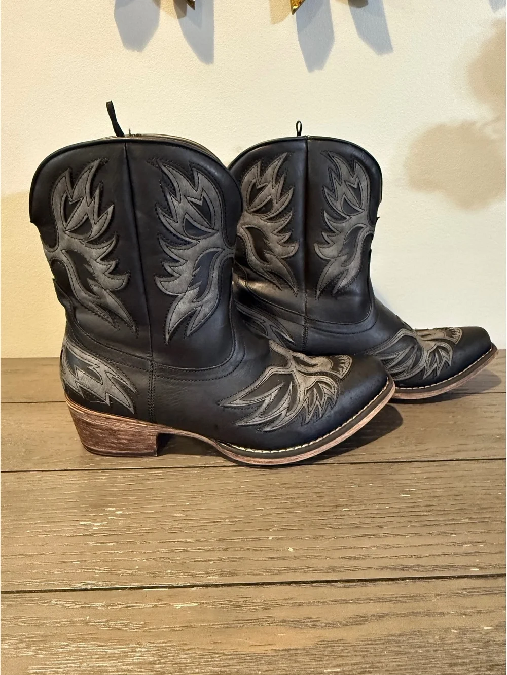 Roper Women's Black Western Boots Size 8